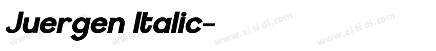 Juergen Italic字体转换 Juergen Italic字体转换